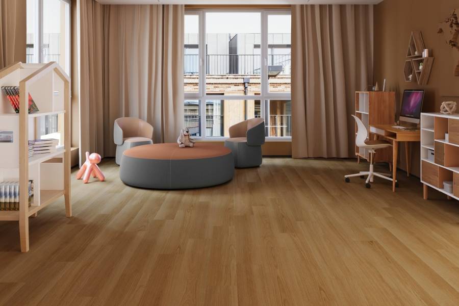 Panele winylowe ze zintegrowanym podkładem Dąb Pszeniczny DP3000020 Klasa 34 5.5 mm - obrazek 4